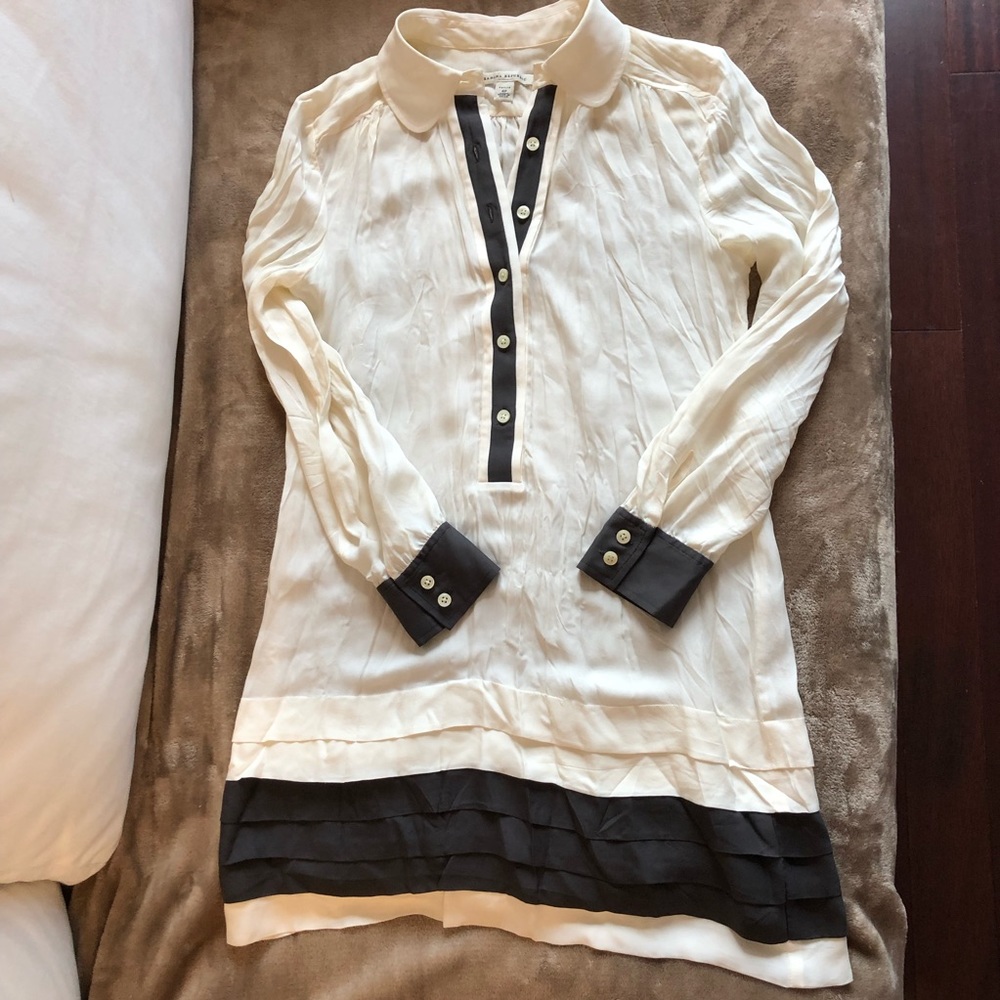 Banana Republic silk shirt dress, size 4P